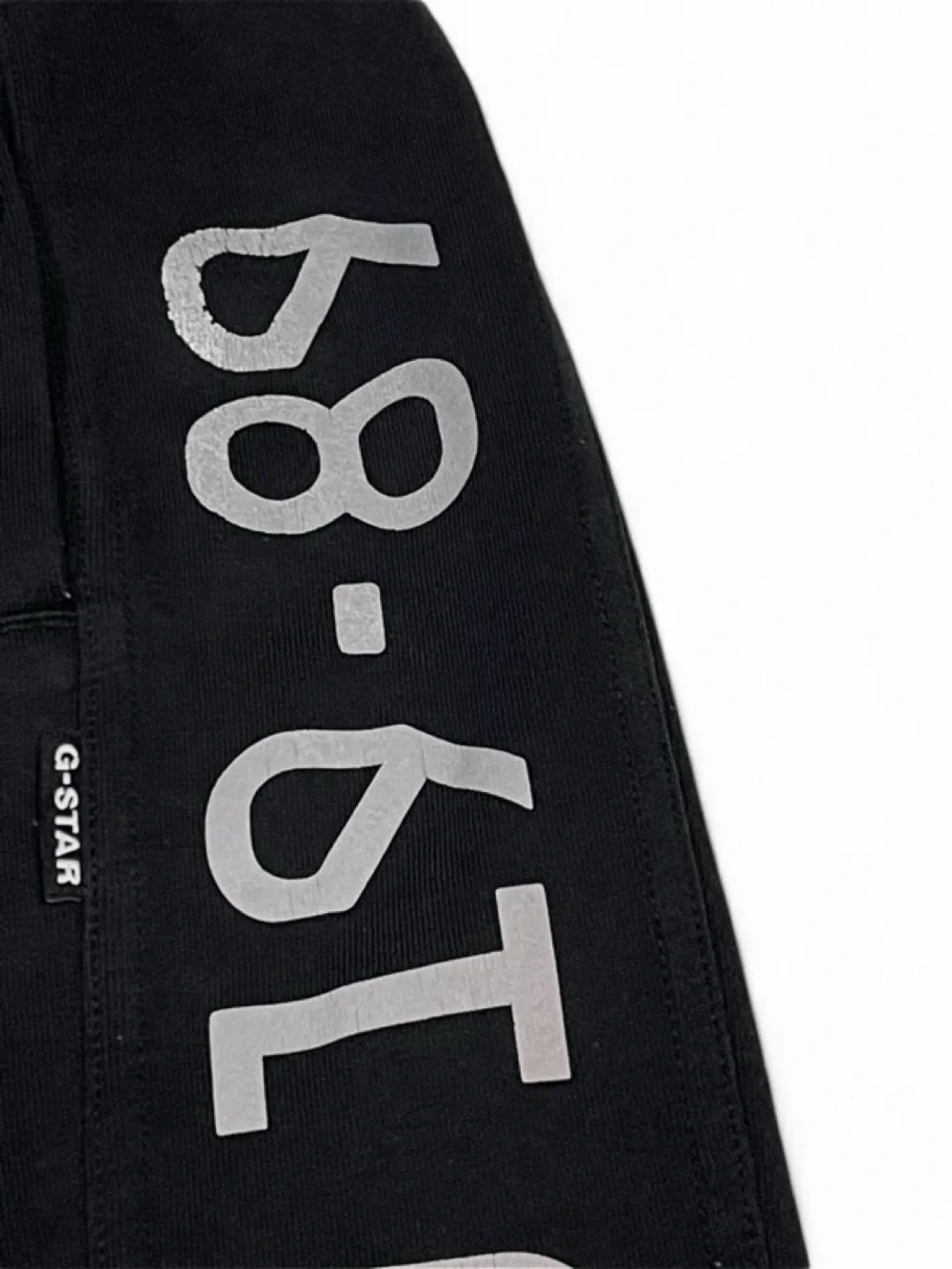 G-Star Raw ‘Moto Mixed Mesh SW Pant’ Black Joggers Men’s Size L Graphic Print